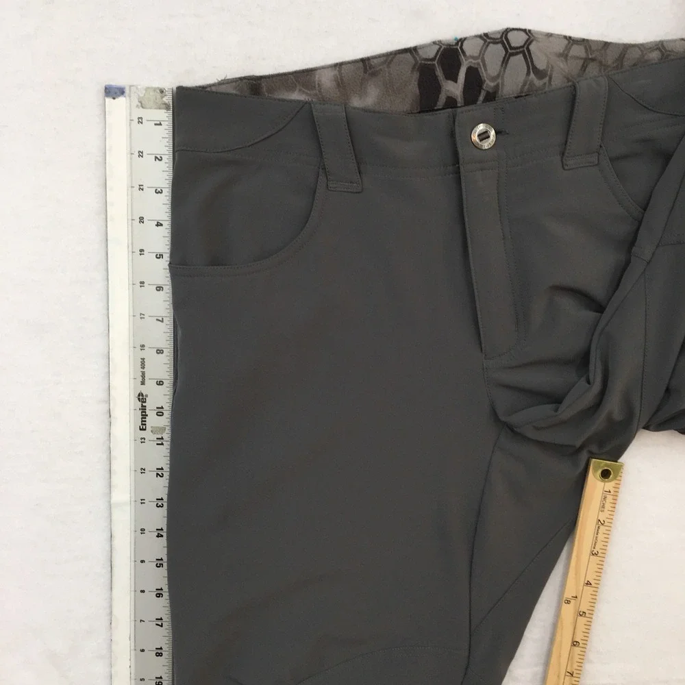 Kryptek Valhalla Mens Tactical Hunting Pants Gray Stretch Cargo 34 Reg